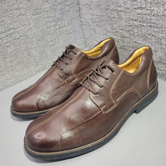 Jos. A. Bank Men\'s Size 11.5D Brown Leather Lined Lace Up Oxford Dress Shoes main image 7